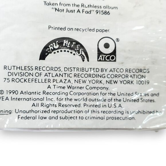 JJ Fad We In The House Sealed 1990 Cassette Single, Hip-Hop Rap Ruthless Records - Picture 4 of 10